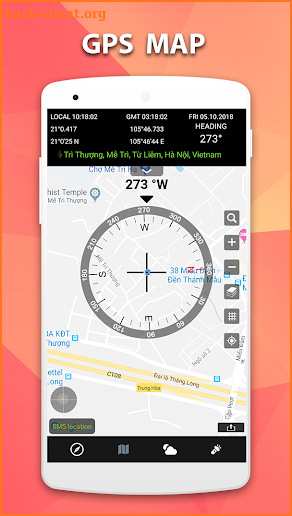 GPS Compass for Android: Map & GPS Navigation screenshot