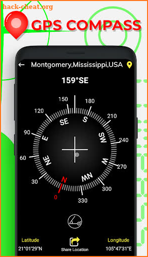 GPS Compass Map for Android screenshot