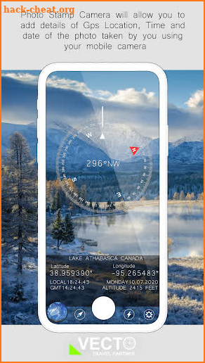 GPS Coordinates Photo Stamp Camera UTM screenshot