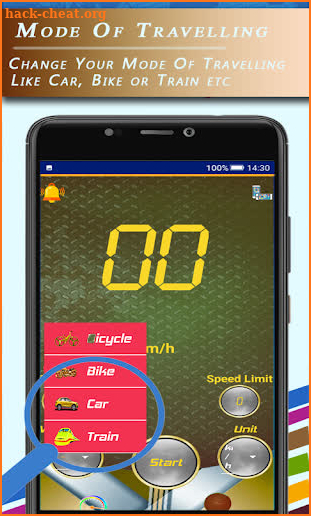 GPS Digi HUD Speedometer, Distance Meter screenshot