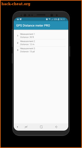 GPS Distance meter PRO screenshot