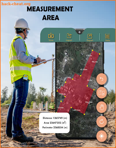 GPS Field Area Measurement App screenshot