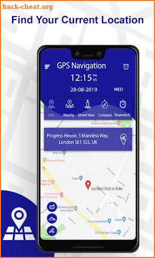 GPS Map Navigation Traffic Finder App screenshot