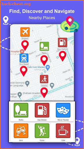 GPS navigation, maps & route screenshot