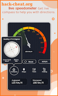 GPS Speedometer: Compass, Maps & Tracks screenshot