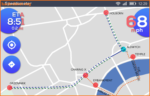 GPS Speedometer: HUD Digi Distance Meter screenshot