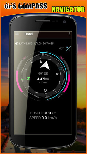 GPS Speedometer Map Route Trip Gide screenshot