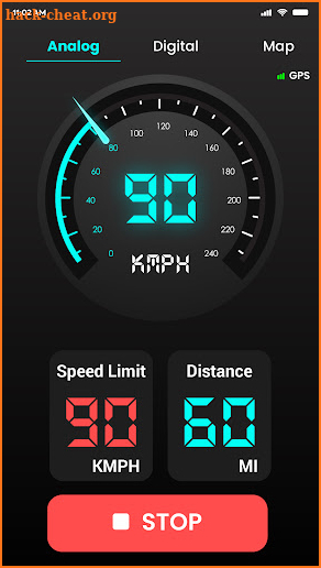 GPS Speedometer - Odometer HUD screenshot