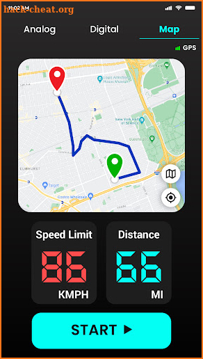 GPS Speedometer - Odometer HUD screenshot