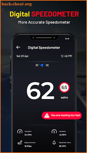 Gps Speedometer: speed tracker screenshot