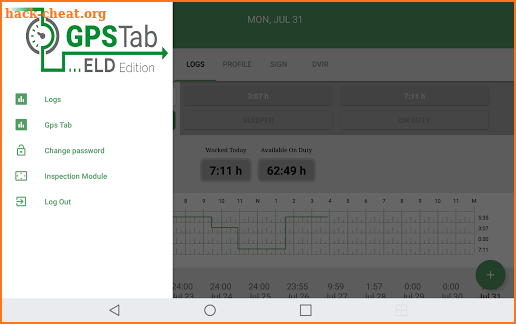 GPS Tab ELD screenshot