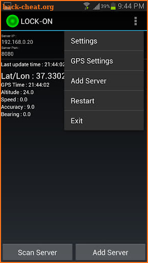 GPS Tether Client+ screenshot