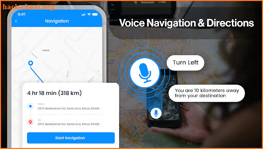 GPS, Voice Navigation live Map screenshot