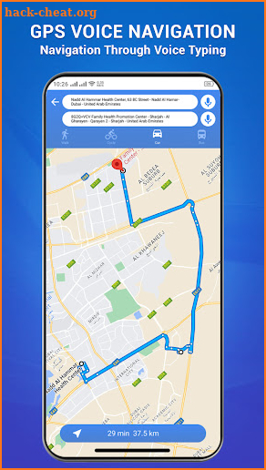 GPS voice navigation live maps screenshot