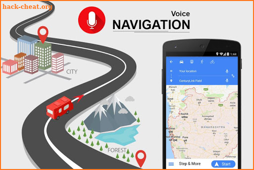 GPS Voice Navigation Route Finder screenshot