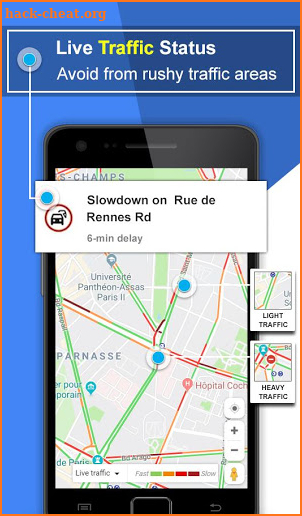 GPS Voice Navigation Route Finder- Speedometer screenshot