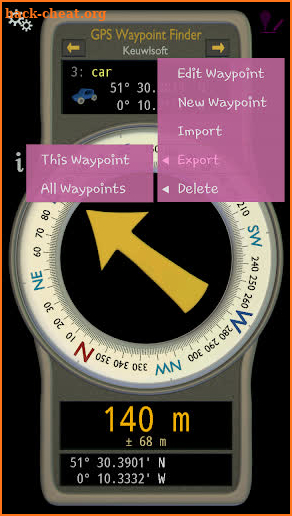 GPS Waypoint Finder screenshot