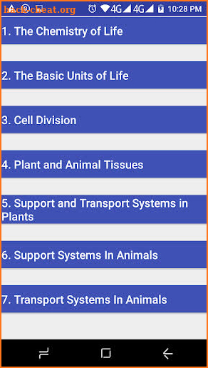 Grade 10 Life Sciences Mobile Application screenshot