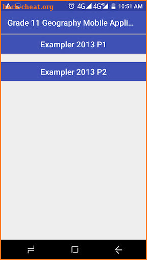 Grade 11 Geography Mobile Application screenshot