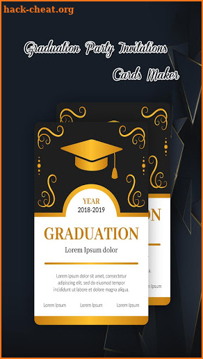 Graduation Party Invitations Card Maker screenshot