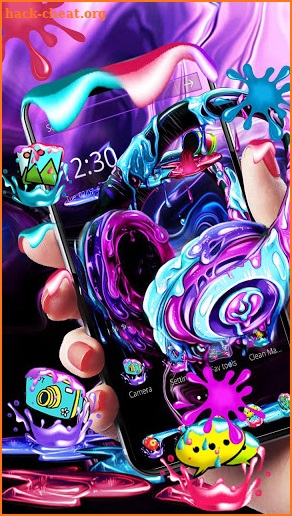 Graffiti Art Headphone Launcher Theme screenshot