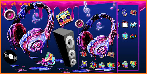 Graffiti Headphone Themes Live Wallpapers screenshot