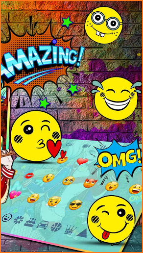 Graffiti Joker Girl Keyboard Theme screenshot