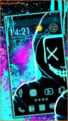 Graffiti, Mask Themes, Live Wallpaper screenshot