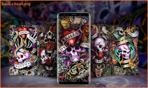 Graffiti Skull Theme screenshot