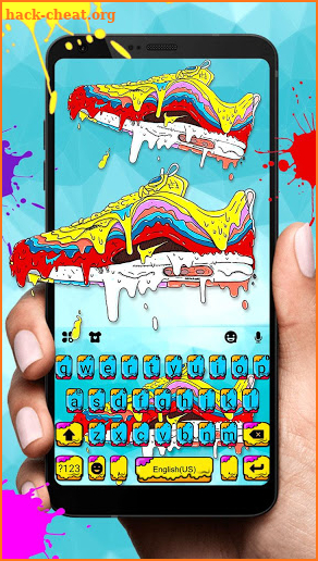 Graffiti Sneaker Lover Keyboard Theme screenshot