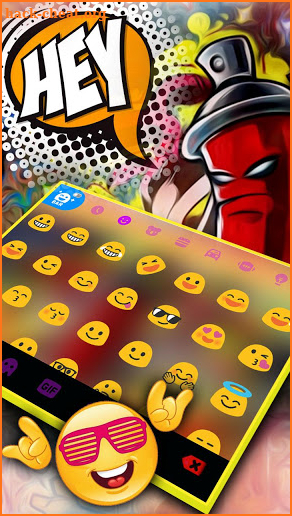 Graffiti Street Swag Keyboard Theme screenshot