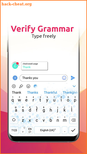 Grammar Keyboard Theme screenshot