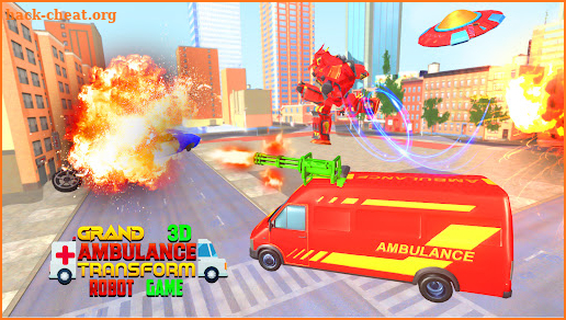 Grand Ambulance Robot Transform Car screenshot