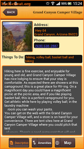 Grand Canyon National Park screenshot