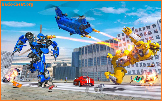 Grand Cargo Helicopter Robot Battle screenshot