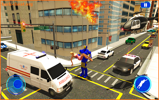 Grand Iron Superhero Flying - City Rescue Mission screenshot