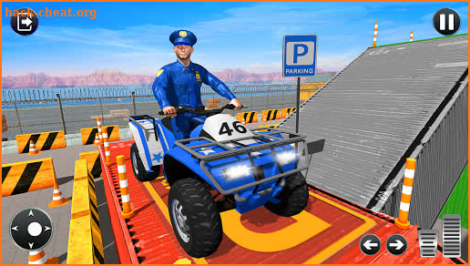 Grand Police Transport Quad Bike Game screenshot