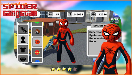 grand Spider Stickman Rope Hero Gangstar auto-thef screenshot