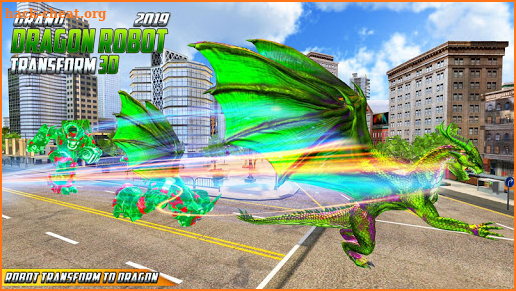 Grand US Dragon Robot Battle 3D screenshot