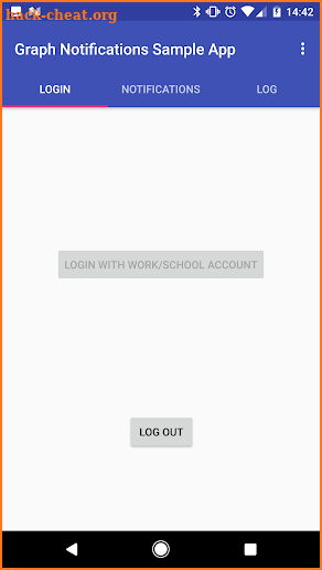Graph Notifications Sample App screenshot