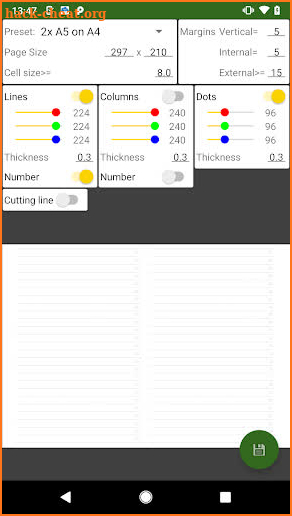 Graph Paper Generator screenshot