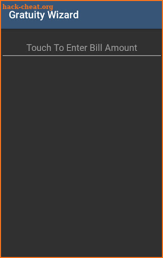 Gratuity Wizard (tip calculator) screenshot