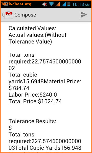 Gravel Calculator screenshot