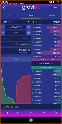 GRAVIEX - Cryptocurrency Exchange screenshot