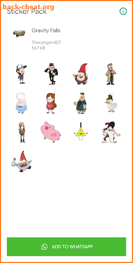 Gravity Falls Stickers - WASticker screenshot