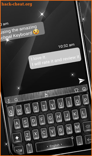 Gray Metal Keyboard Theme screenshot