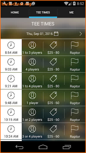 Grayhawk Golf Club Tee Times screenshot