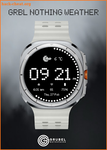 GRBL Nothing Weather Watchface screenshot