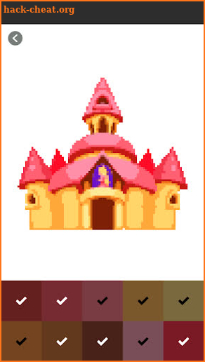 Great Castle Pixel Art Color By Number screenshot