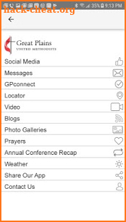 Great Plains United Methodists screenshot